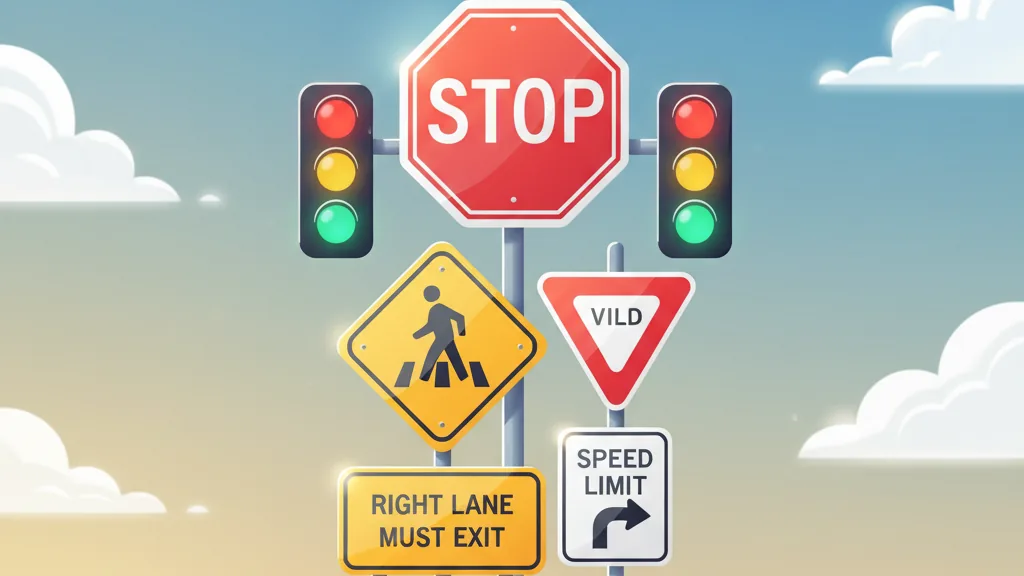 CA Driving: Lights and Signs