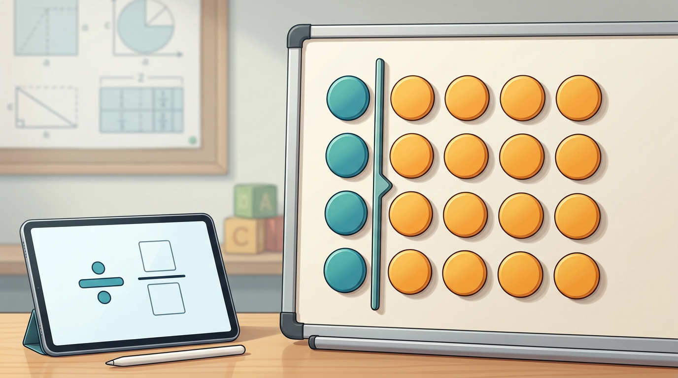 Finding Fractions of a Set with Arrays and Division