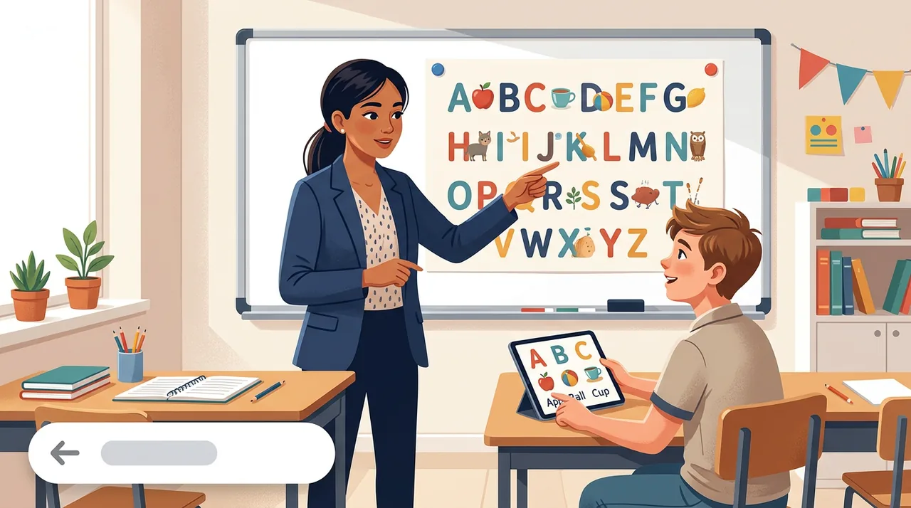 Learning the Spanish Alphabet.