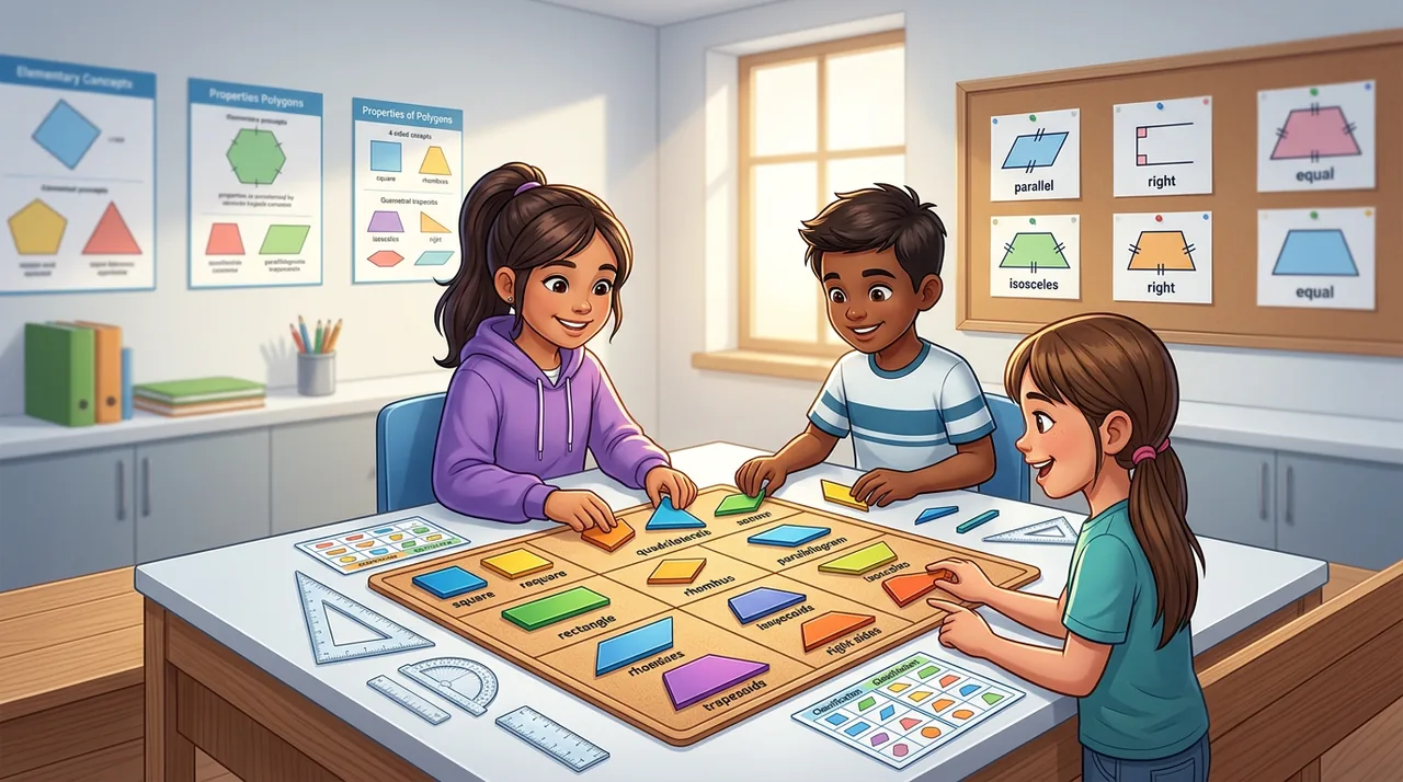 💎 THE QUADRILATERAL QUEST! 💎Identifying & Classifying Quadrilaterals