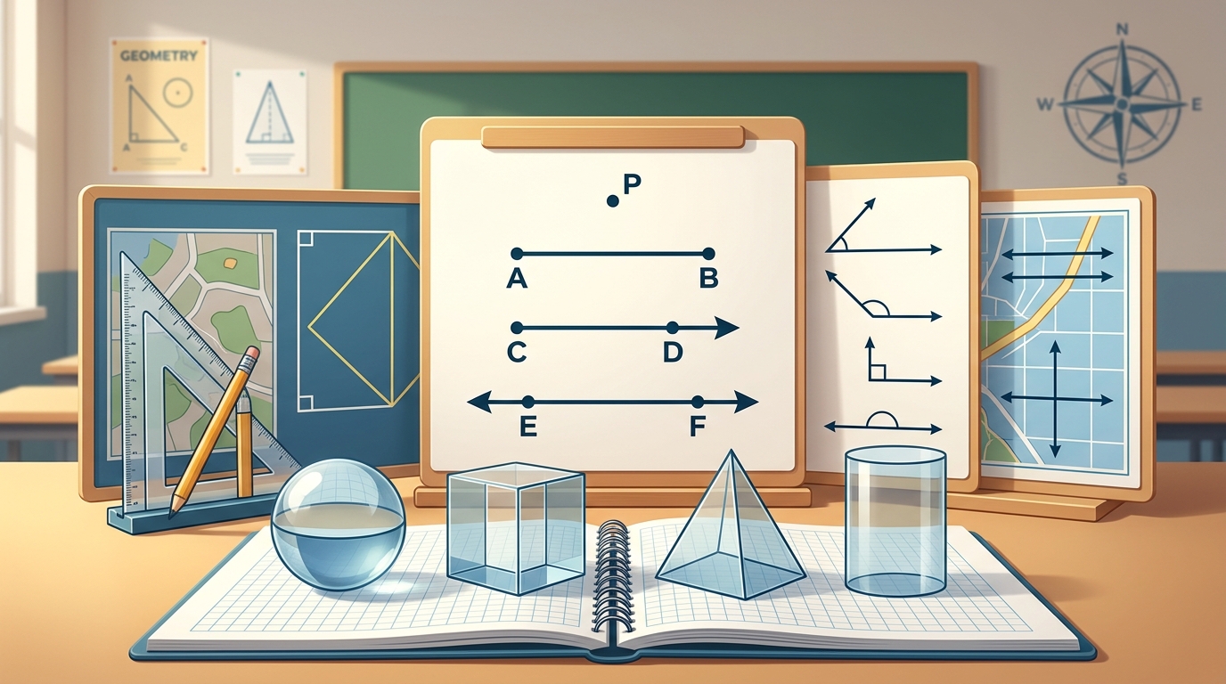 🗺️ GEOMETRY GUIDES! 🗺️ Identifying Basic Geometric Terms