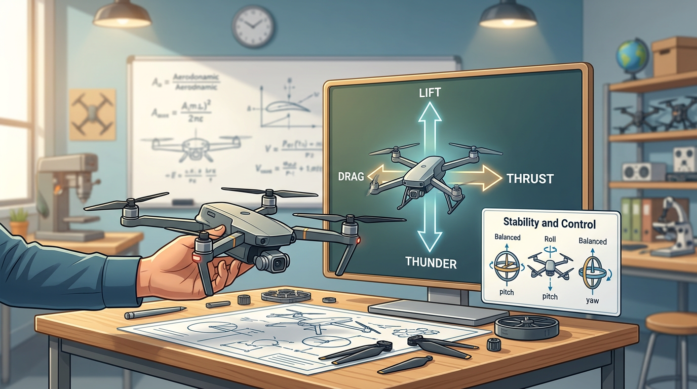 CTE Drones: Four Forces of Flight and Stability