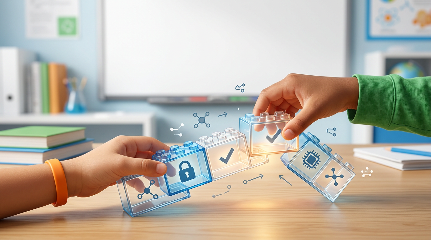 Blockchain for Kids: Building Digital Lego Blocks of Trust