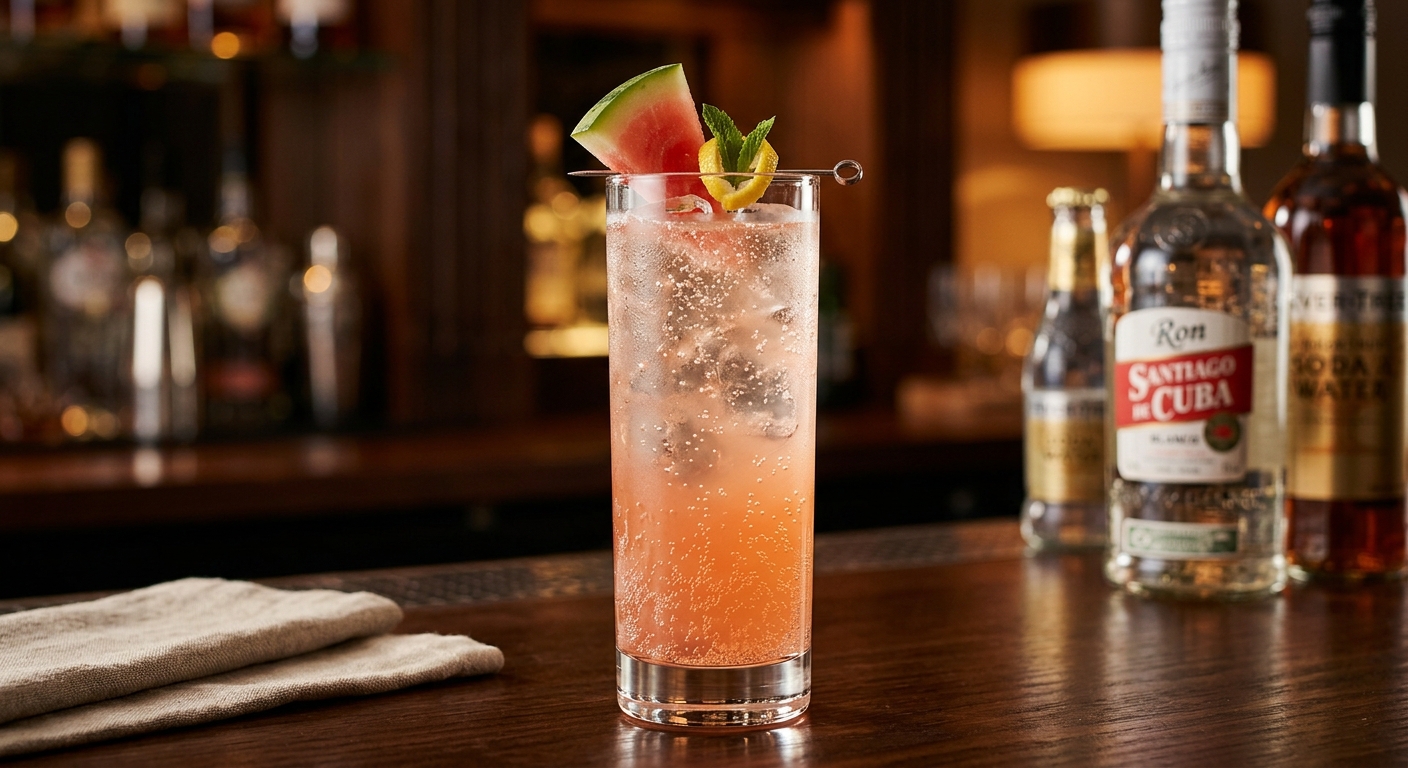 Peacock Highball cocktail