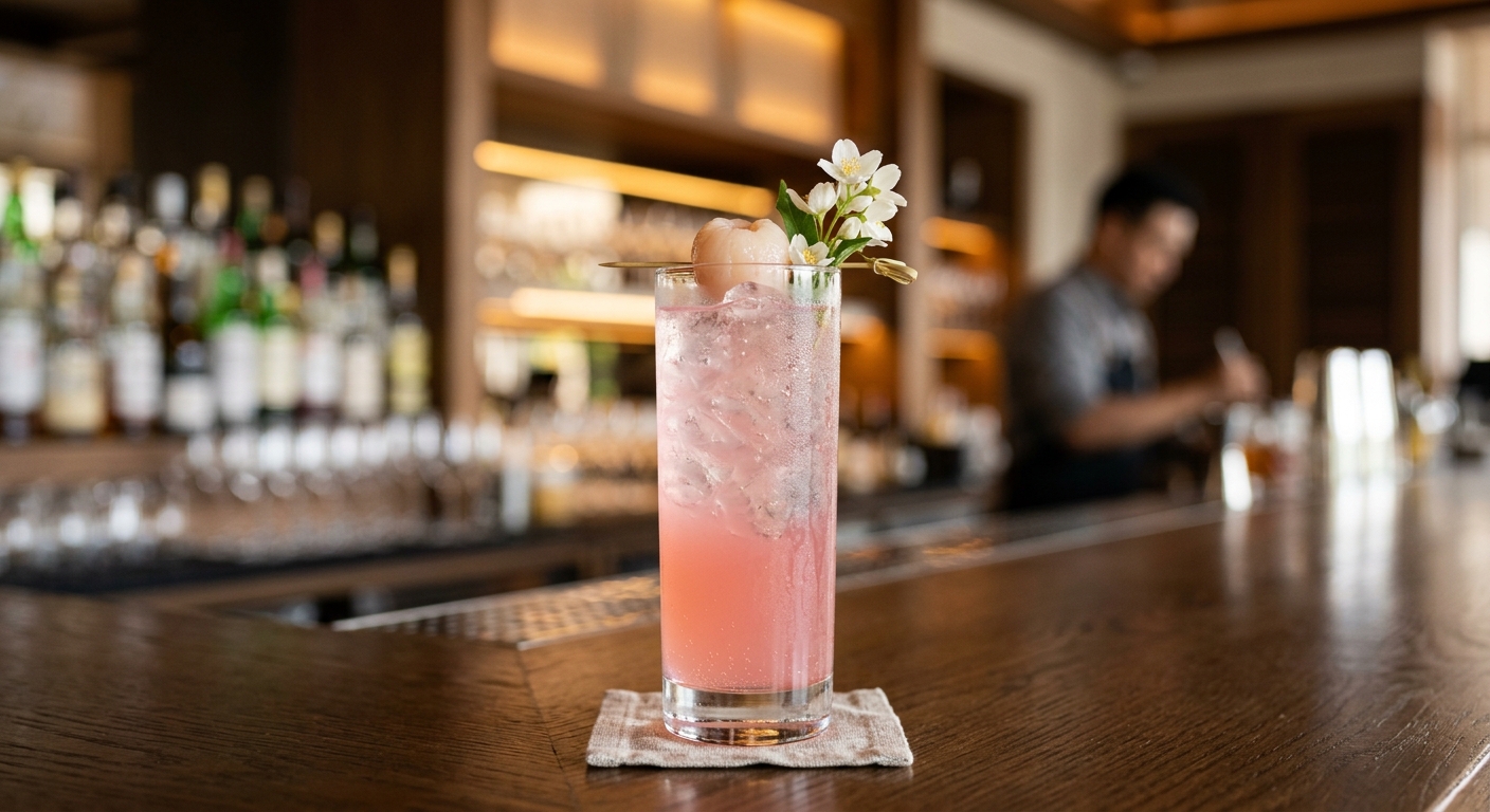 Lychee Reef Sling cocktail