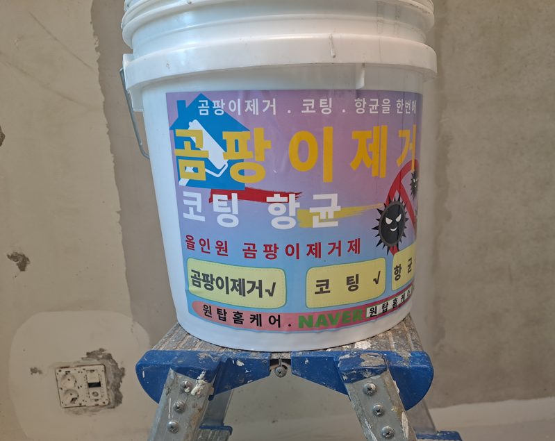 도배로 가려졌던 벽지 뒤 곰팡이 원인은? 인천 남동구 곰팡이 제거 단열시공 사진 16