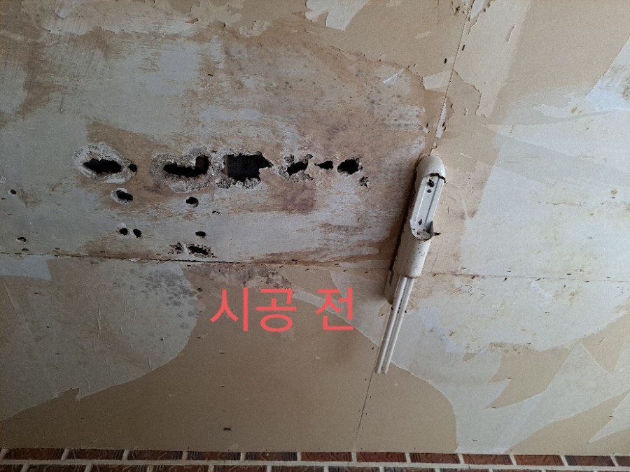 곰팡제거 후 규조토결로제로 및친환경규조토페일트 시공 사진 5