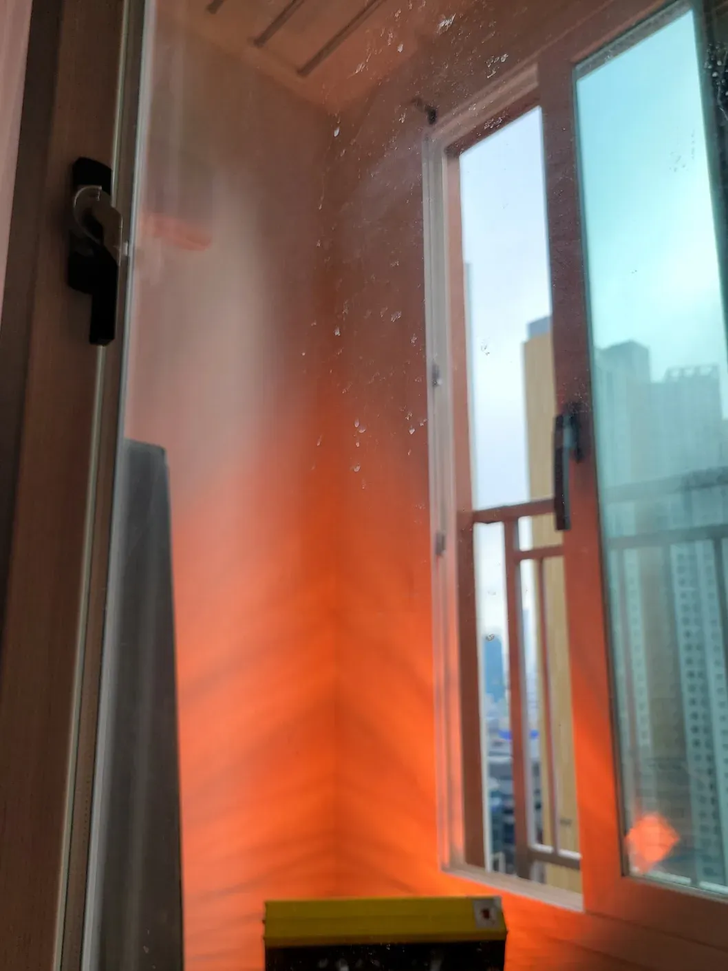 약제 도포 후 건조