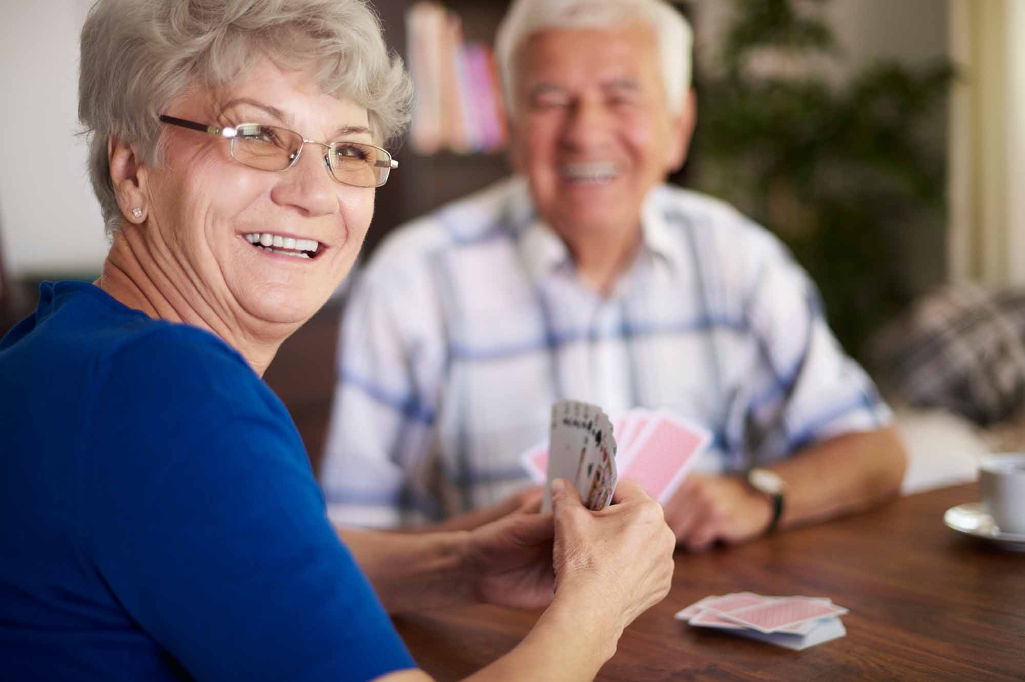 Card games - stimulating game for individuals with dementia