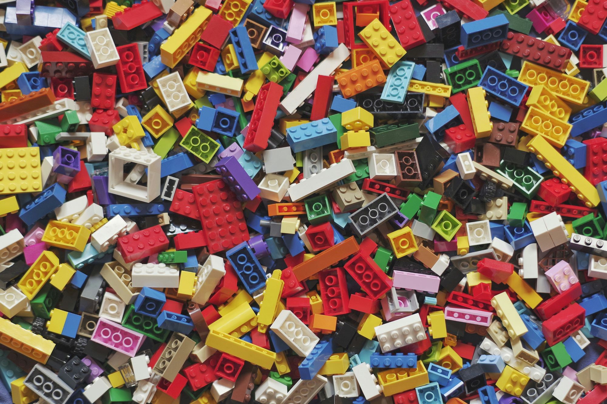 Image of lego bricks in multiple colours