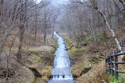 2015年11月22日に長野県で撮った「川、森、滝」の写真