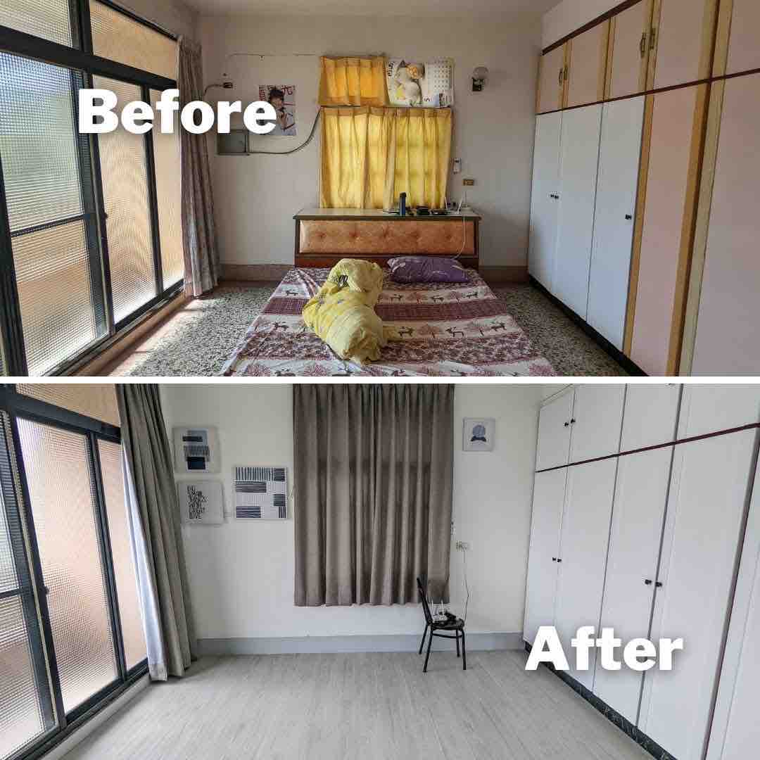 地板改造Before and After