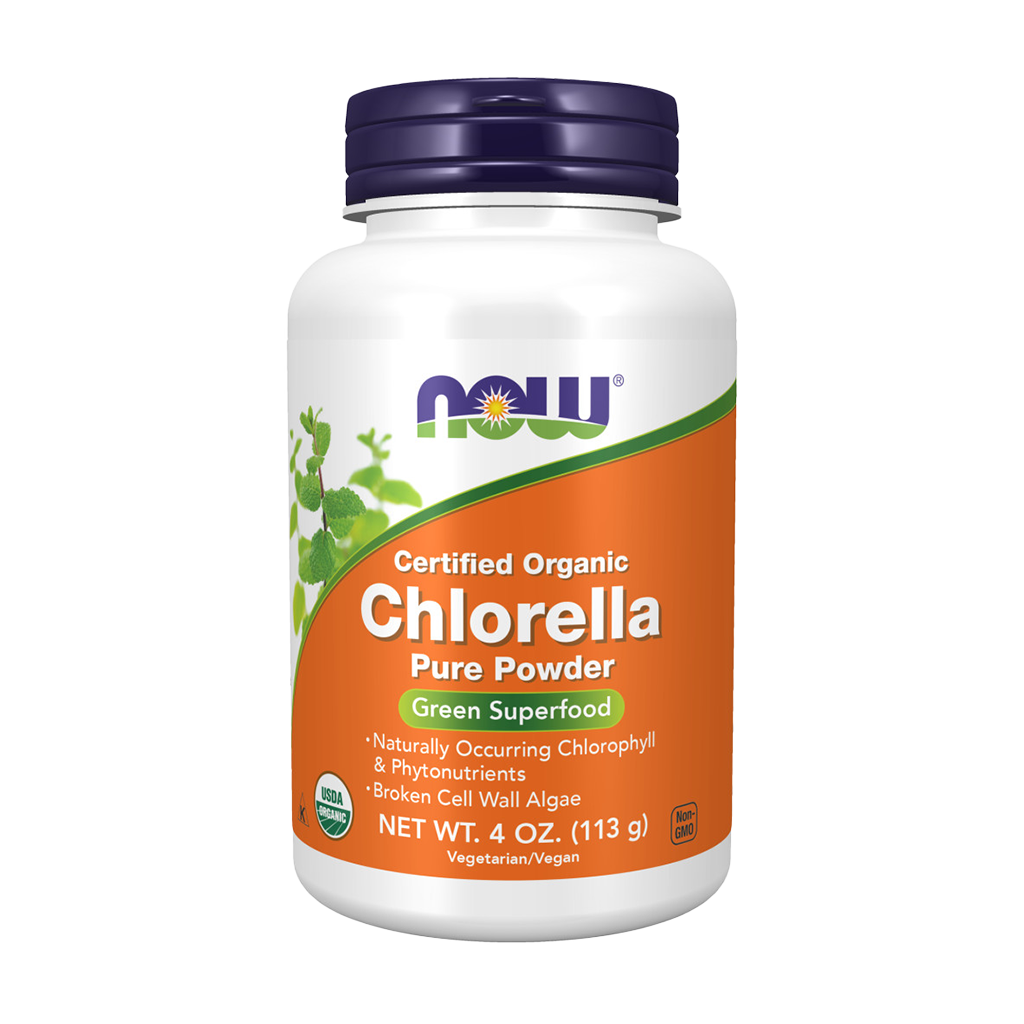 NOW Foods Organisk Chlorella Pulver