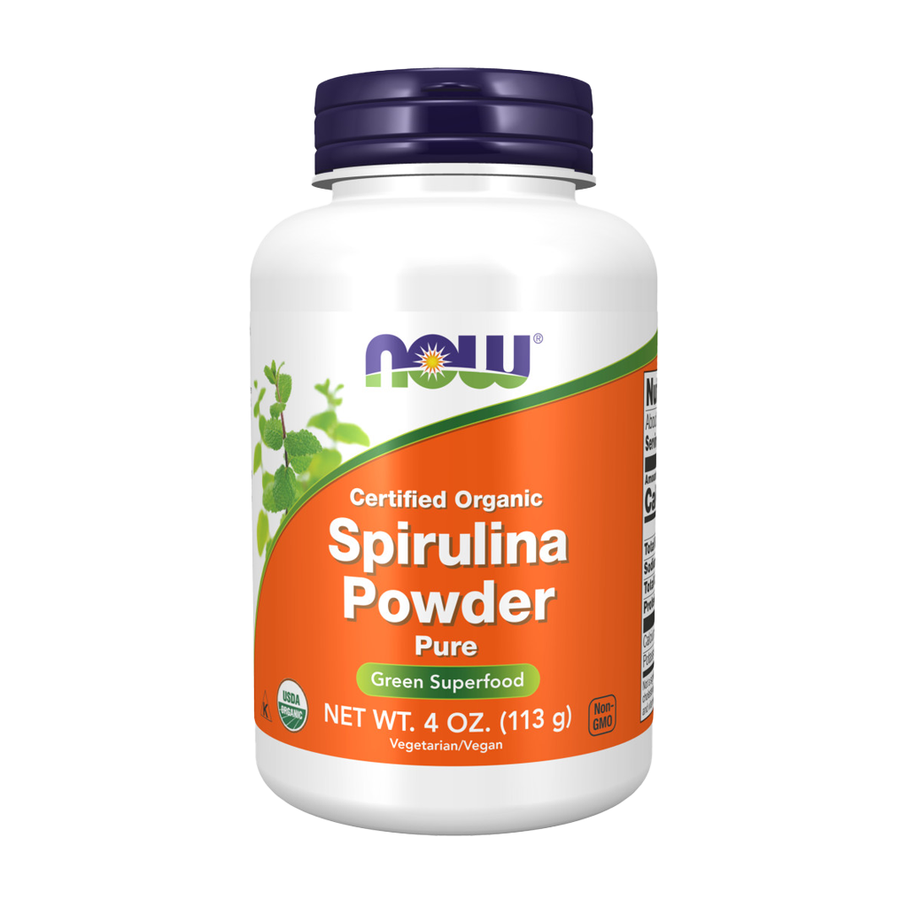 NOW Foods Organisk Spirulina Pulver