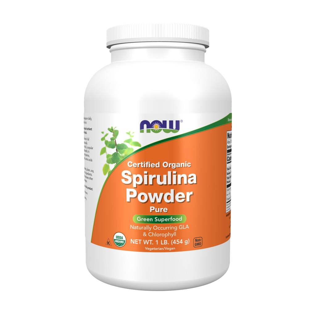 NOW Foods Organisk Spirulina Pulver