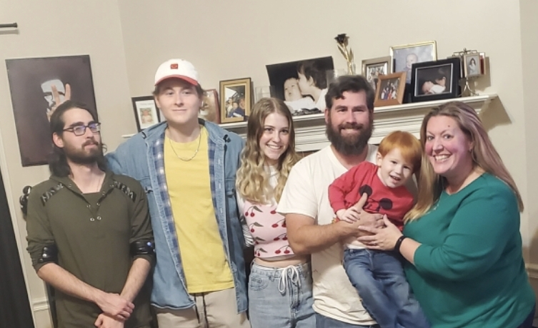 The whole family with all the kids!