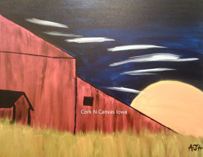 Edgewood Rd Hy-Vee -Harvest Moon-Cork N Canvas Iowa