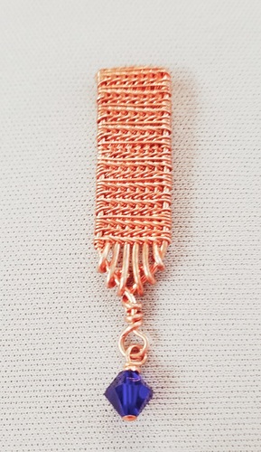 Herringbone Wire Pendant