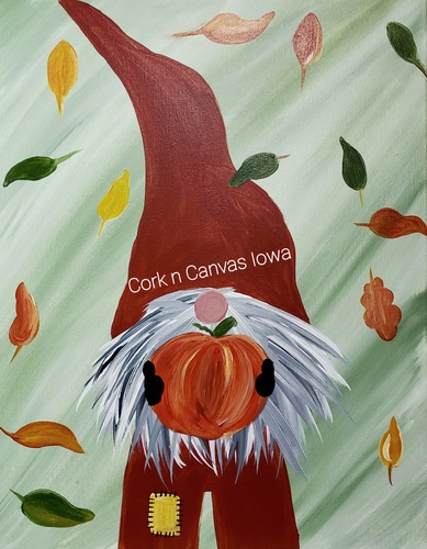 The Quarter Barrel - Autumn Gnome - Cork N Canvas Iowa