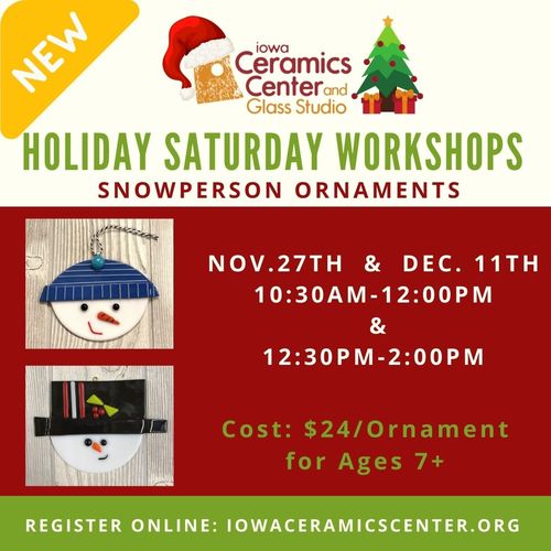 GLASS SNOWPERSON ORNAMENT WORKSHOP