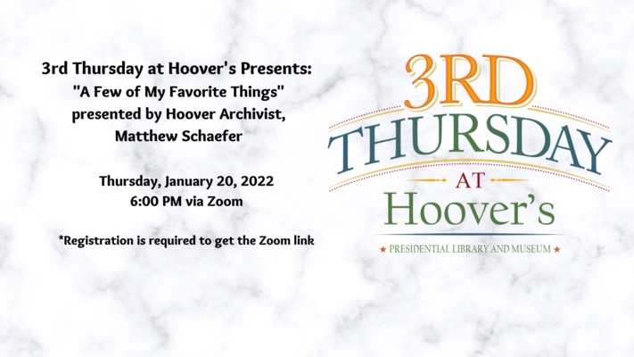 3rd Thursday at Hoover's Presents: A Few of My Favorite Things