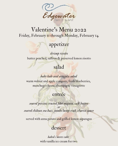 Valentine's Day at Edgewater Grille