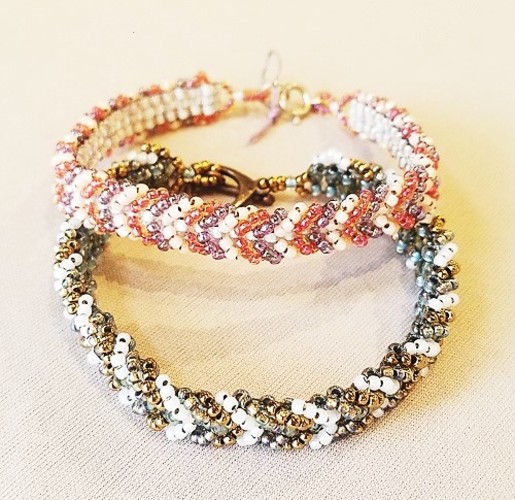 Gyrls Night Out:  Chevron Beaded Bracelet