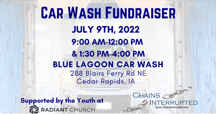 Car Wash Fundraiser benefitting Chains Interrupted