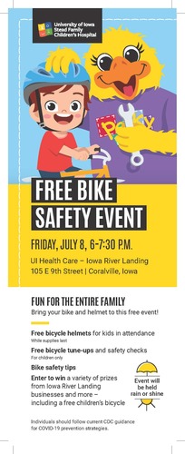 University of Iowa Health Care Free Bike Safety Event 