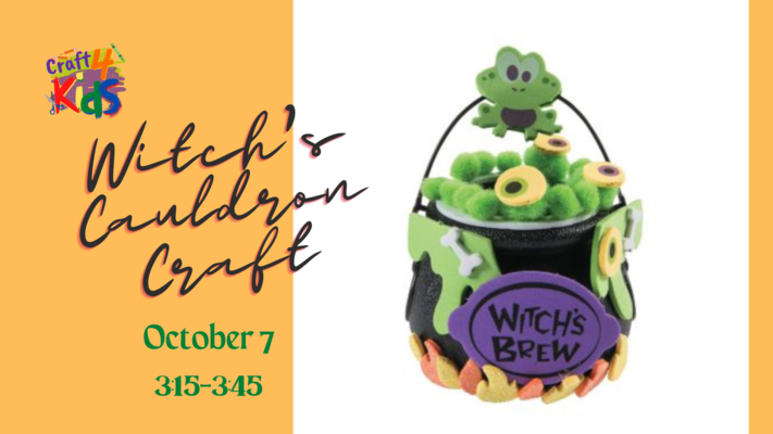 Crafts 4 Kids: Witch's Cauldron Craft