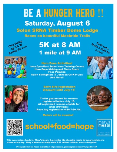 Be A Hunger Hero - 5K & fun run