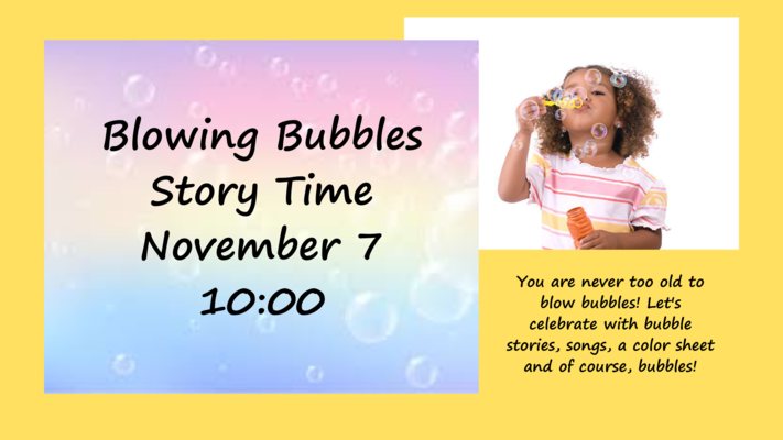 Blowing Bubbles Story Time