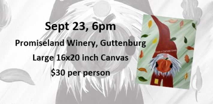 Oct 30 - BIT Brewery -Autumn Gnome- Cork N Canvas Iowa