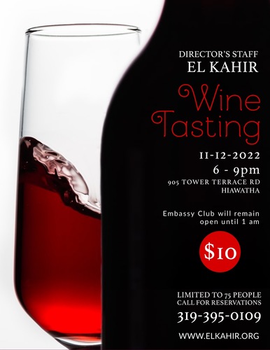 Wine Tasting @ El Kahir Shrine