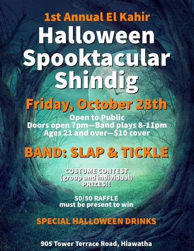 1st Annual Halloween Spooktacular Shindig @ El Kahir