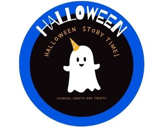 Search ghost halloween logo