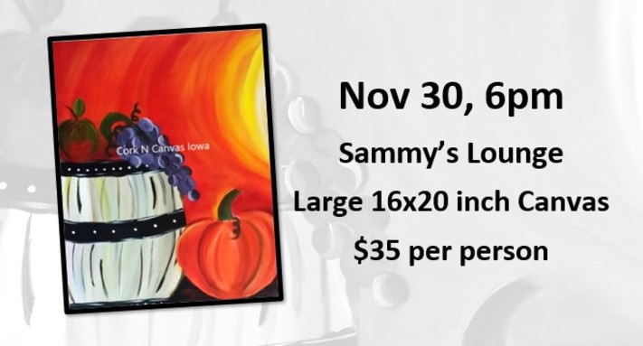 Sammy's Lounge -Autumn Harvest- Cork N Canvas Iowa