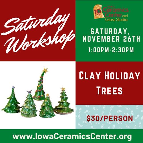 Saturday Workshop: Clay Holiday Trees