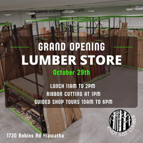 Grand Opening Knot Just Lumber Hoopla