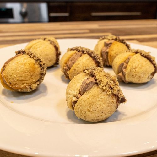 Moroccan Cookies & Walnut Cookie Sandwich with Rum Cream