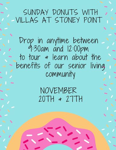 Sunday Donuts with Villas at Stoney Point 