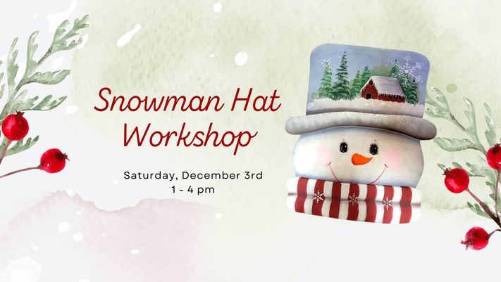 Snowman Hat Painting Class