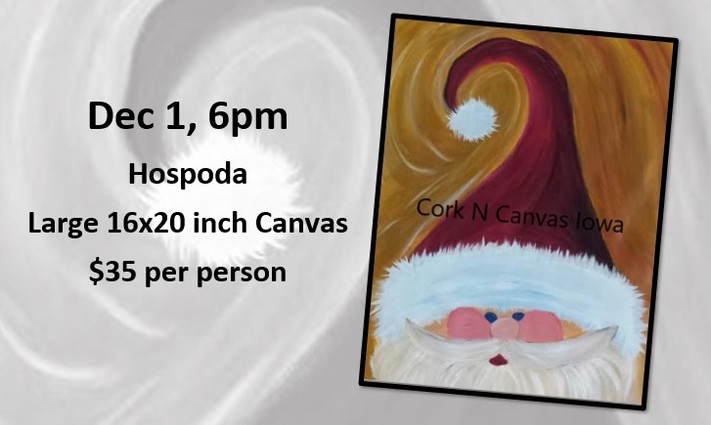 Hospoda-Santa Face- Cork N Canvas Iowa