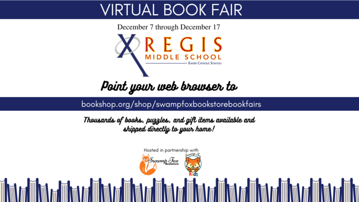 Virtual Book Fair for Regis Middle School