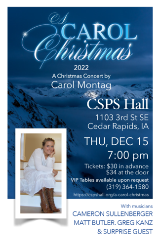 "A Carol Christmas" a concert by Carol Montag