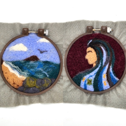 Felting with Victor:  Landscape & Portrait