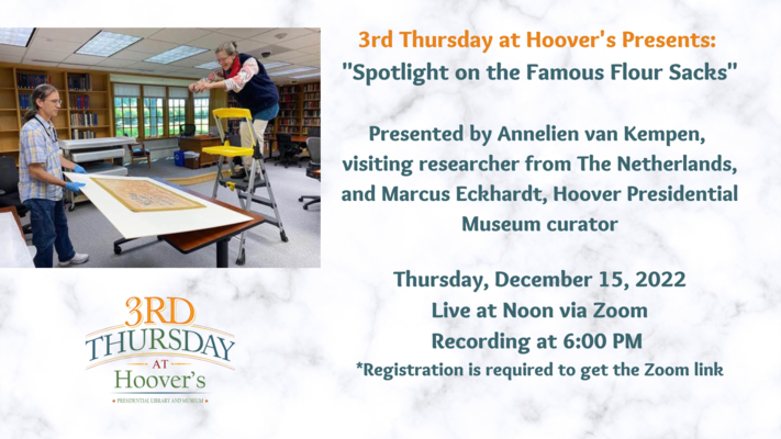 3rd Thursday at Hoover's Presents: "Spotlight on the Famous Flour Sacks"