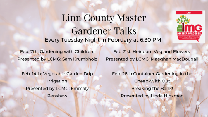 Linn County Master Gardener Spring Talks