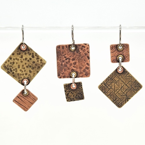 Cold Connections: Riveted Earrings
