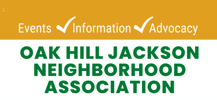 April Oak Hill Jackson Neighborhood Association Meeting